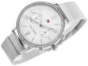  Shop Authentic Tommy Hilfiger Blake Diamonds Silver Dial Silver Mesh Bracelet Watch for Women - 1782301 - Luxxuri