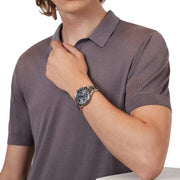  Shop Authentic Emporio Armani Chronograph Grey Dial Two Tone Steel Strap Watch For Men - AR11391 - Luxxuri