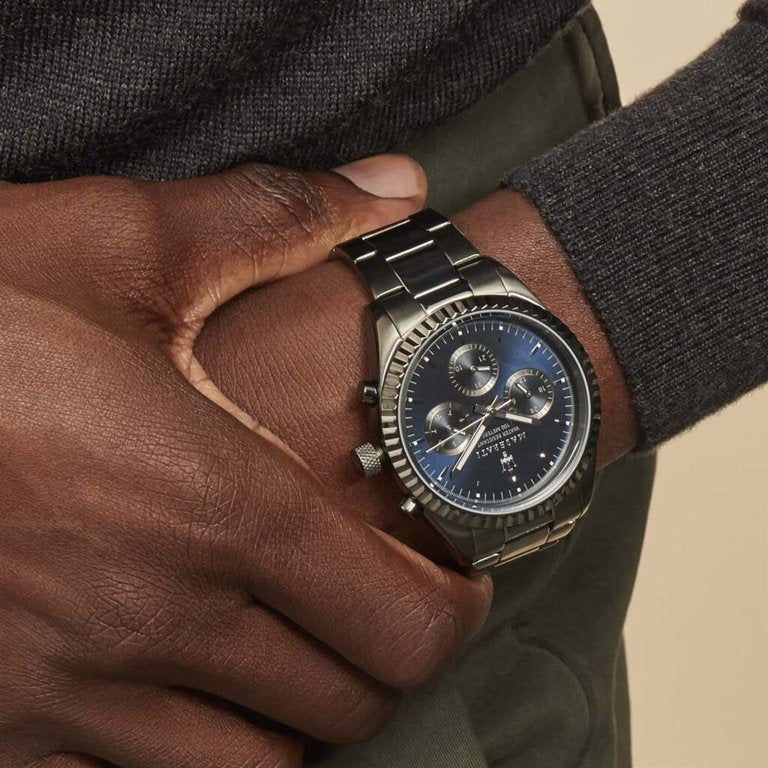  Shop Authentic Maserati Competizione Chronograph Quartz Blue Dial Watch For Men - R8853100022 - Luxxuri