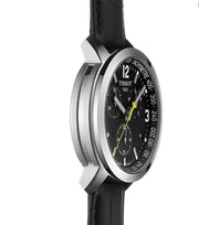  Shop Authentic Tissot PRC 200 Chronograph Black Dial Black Leather Strap Watch For Men - T055.417.16.057.00 - Luxxuri