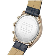  Shop Authentic Tommy Hilfiger Baker Chronograph Quartz Blue Dial Blue Leather Strap Watch For Men - 1710451 - Luxxuri