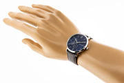  Shop Authentic Tommy Hilfiger Cooper Blue Dial Brown Leather Strap Watch for Men - 1791508 - Luxxuri