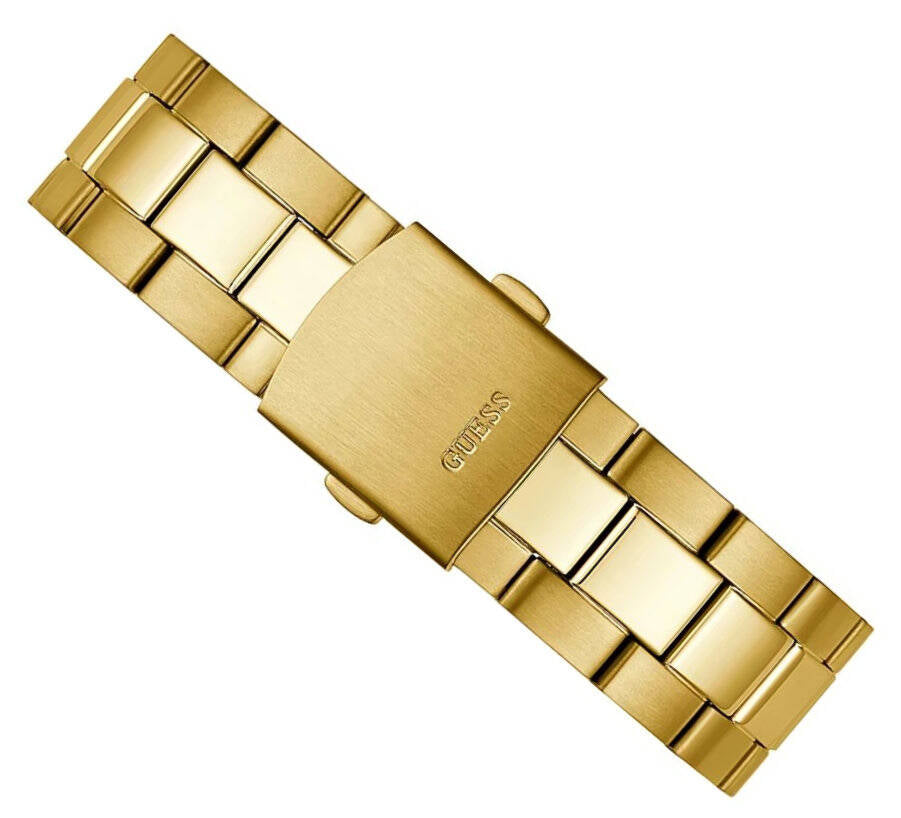  Shop Authentic Guess Axle Multifunction Black Dial Gold Steel Strap Watch For Men - GW0488G2 - Luxxuri