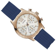  Shop Authentic Guess Marina Multifunction White Dial Blue Rubber Strap Watch for Women - W1025L4 - Luxxuri