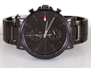  Shop Authentic Tommy Hilfiger Daniel Black Dial Black Steel Strap Watch for Men - 1710414 - Luxxuri