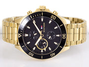  Shop Authentic Tommy Hilfiger Larson Chronograph Black Dial Gold Steel Strap Watch For Men - 1791919 - Luxxuri