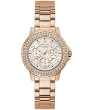  Shop Authentic Guess Crown Jewel Multifunction Diamonds White Dial Rose Gold Steel Strap Watch For Women - GW0410L3 - Luxxuri