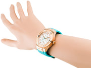  Shop Authentic Guess Jet Setter White Dial Turquoise Silicone Strap Watch For Women - W0564L3 - Luxxuri