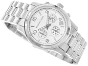  Shop Authentic Michael Kors Runway Chronograph Silver Dial Silver Steel Strap Watch For Women - MK7325 - Luxxuri