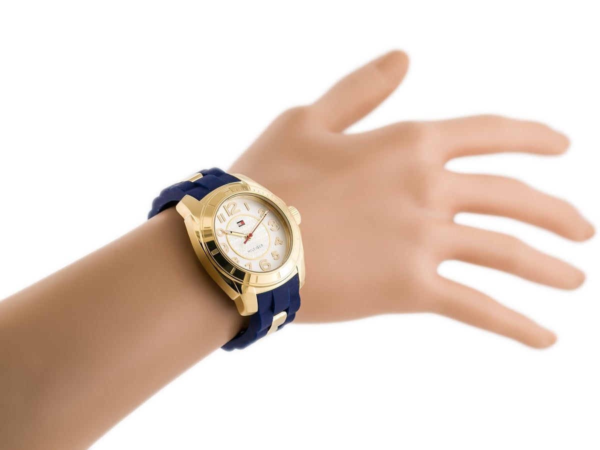  Shop Authentic Tommy Hilfiger White Dial Two Tone Steel Strap Watch for Women - 1781307 - Luxxuri