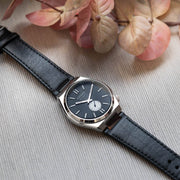  Shop Authentic Citizen Tsuyosa Automatic Grey Dial Black Leather Strap Watch for Men - NK5010-01H - Luxxuri