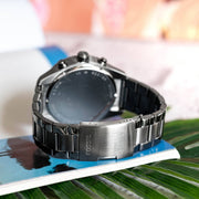  Shop Authentic Fossil Brox Multifunction Blue Dial Grey Steel Strap Watch for Men - BQ2798 - Luxxuri