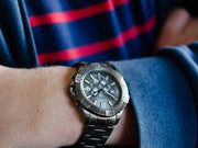  Shop Authentic Fossil Garrett Chronograph Grey Dial Grey Steel Strap Watch for Men - FS5621 - Luxxuri