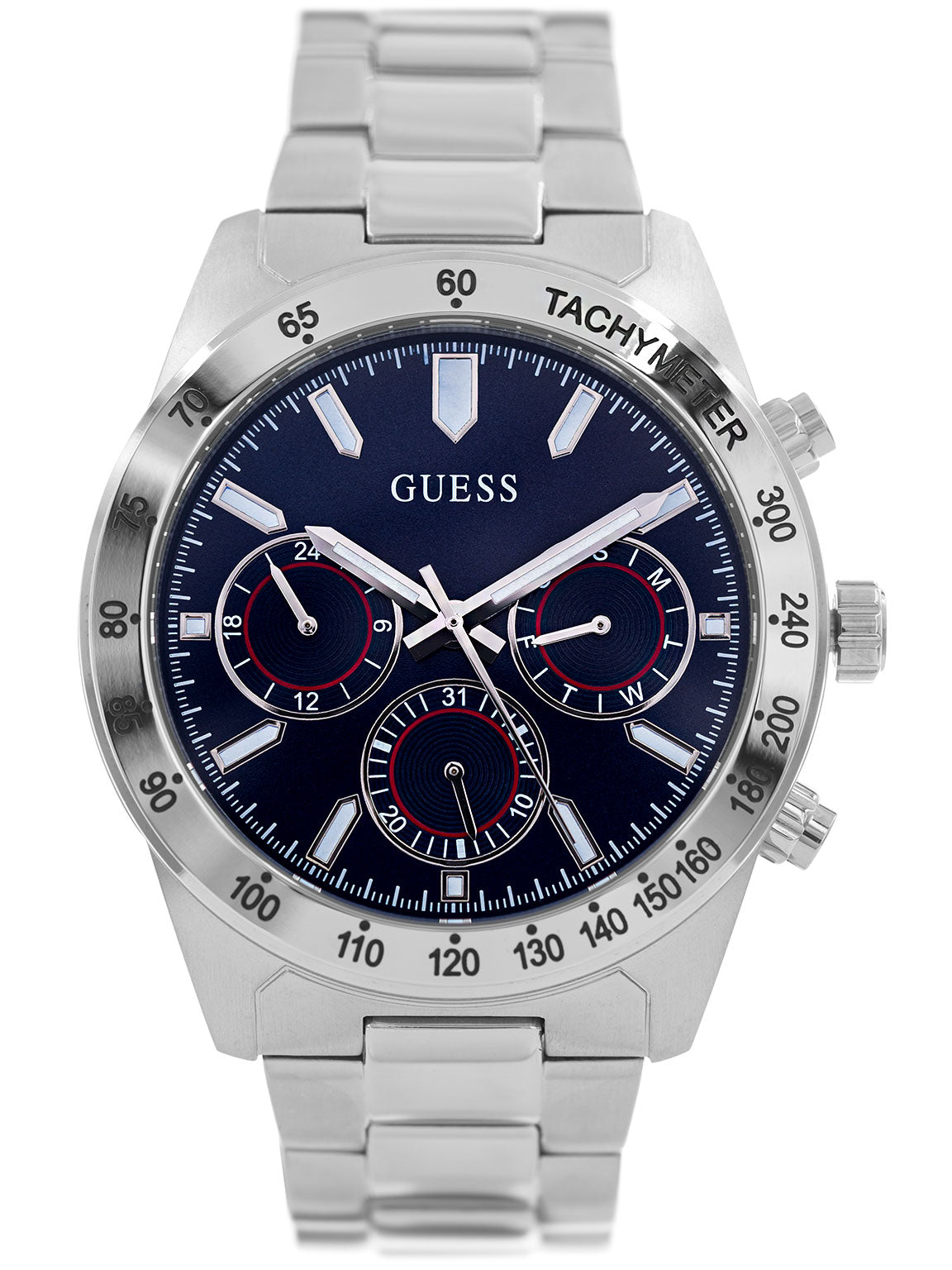  Shop Authentic Guess Altitude Chronograph Blue Dial Silver Steel Strap Watch for Men - GW0329G1 - Luxxuri