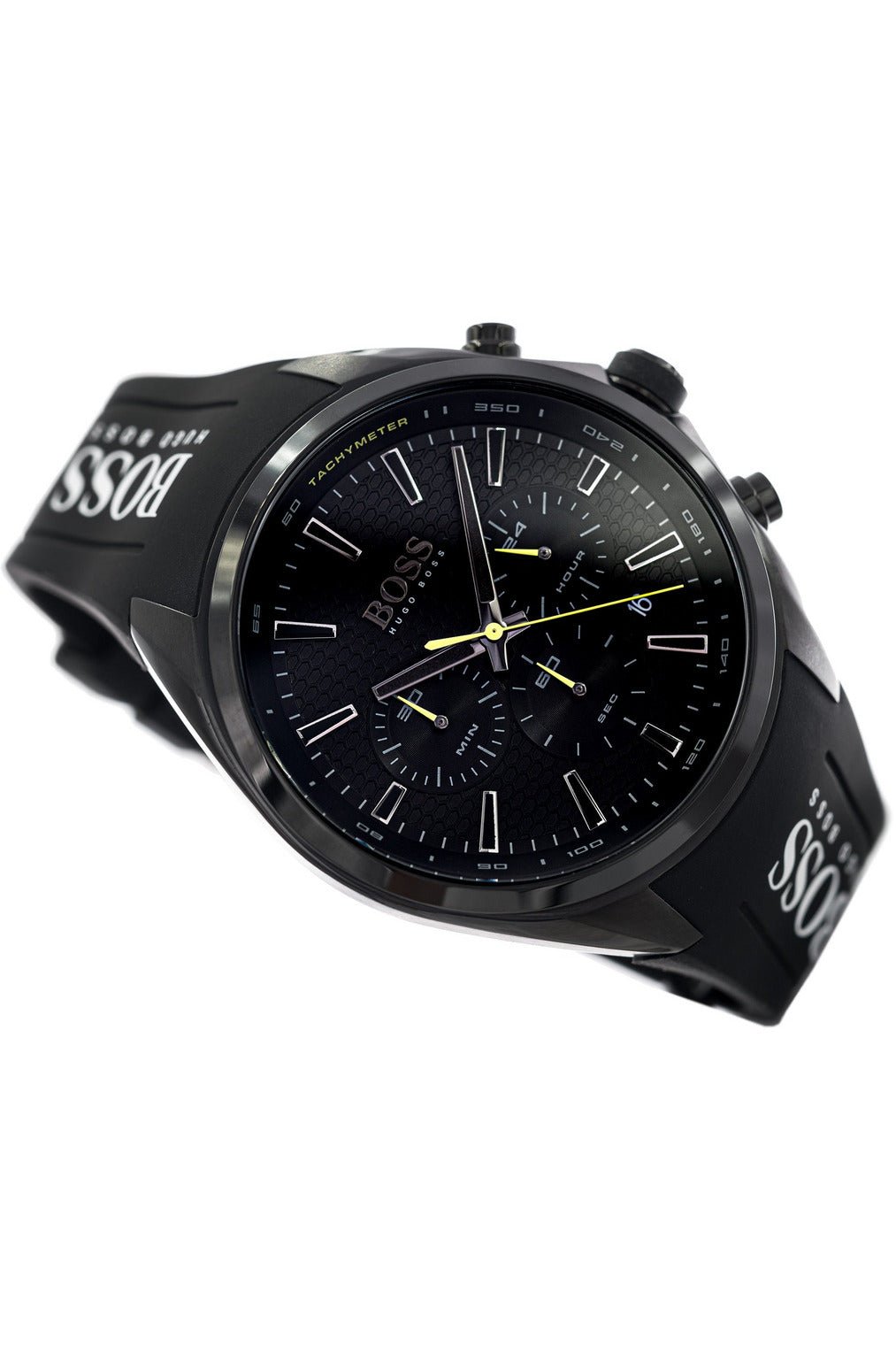  Shop Authentic Hugo Boss Distinct Black Dial Black Silicone Strap Watch for Men - 1513859 - Luxxuri