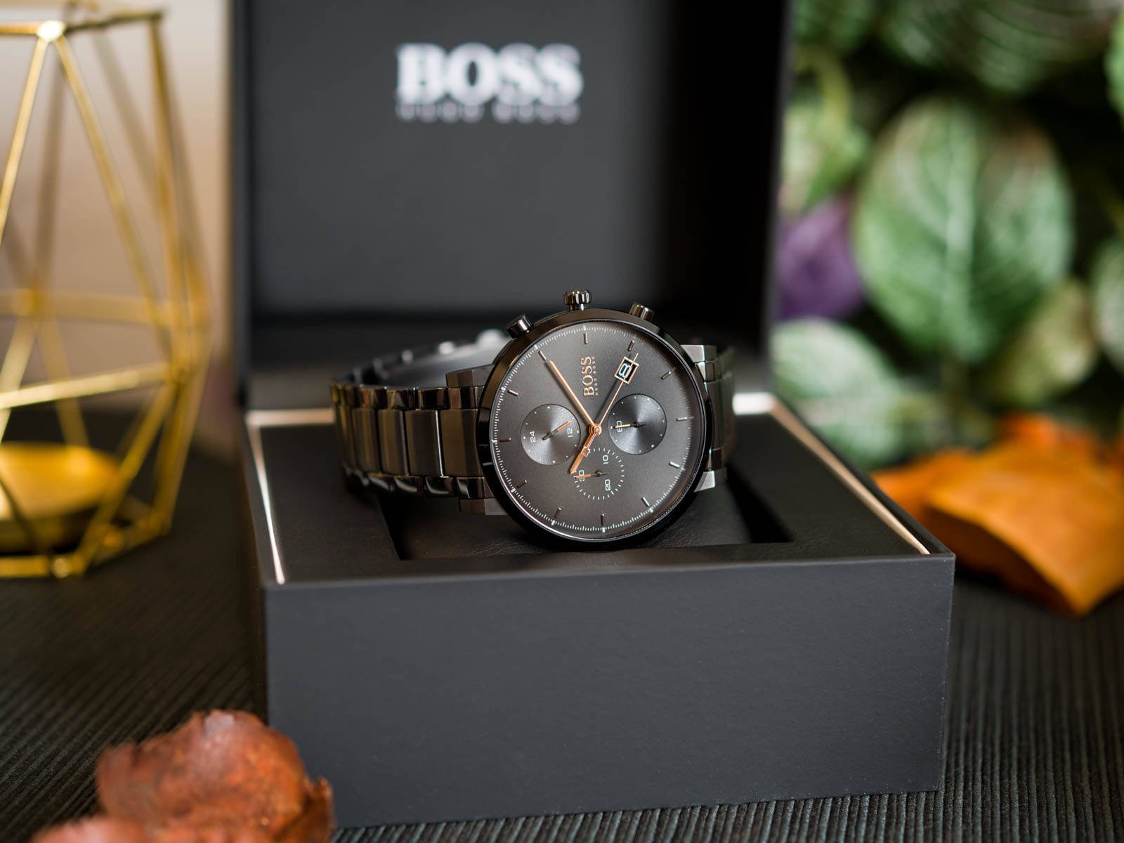  Shop Authentic Hugo Boss Integrity Black Dial Black Steel Strap Watch for Men - 1513780 - Luxxuri
