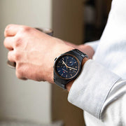  Shop Authentic Tommy Hilfiger Justin Chronograph Blue Dial Blue Steel Strap Watch For Men - 1792058 - Luxxuri