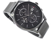  Shop Authentic Tommy Hilfiger Weston Chronograph Grey Dial Grey Mesh Bracelet Watch For Men - 1710506 - Luxxuri