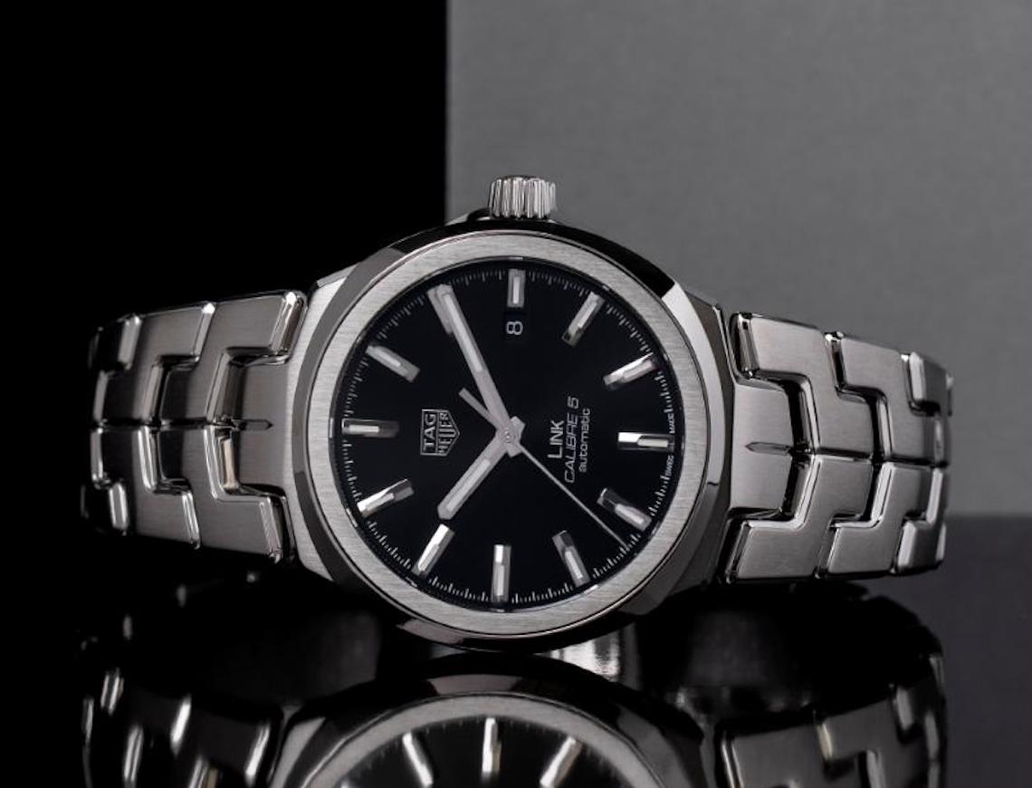  Shop Authentic Tag Heuer Link Quartz Black Dial Silver Steel Strap Watch for Women - WBC2110.BA0603 - Luxxuri