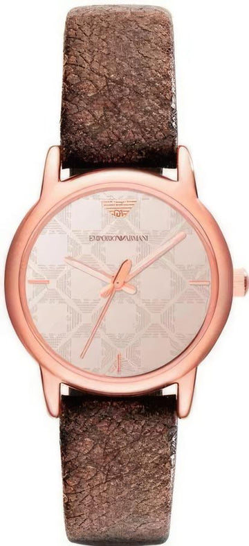  Shop Authentic Emporio Armani Classic Analog Grey Dial Brown Leather Strap Watch For Men - AR1813 - Luxxuri
