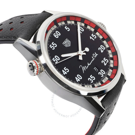  Shop Authentic Tag Heuer Carrera Muhammad Ali Black Dial Watch for Men - WAR2A11.FC6337 - Luxxuri