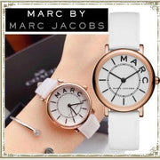  Shop Authentic Marc Jacobs Roxy White Dial White Leather Strap Watch for Women - MJ1562 - Luxxuri