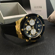  Shop Authentic Guess Poseidon Chronograph Black Dial Black Rubber Strap Watch for Men - GW0057G1 - Luxxuri