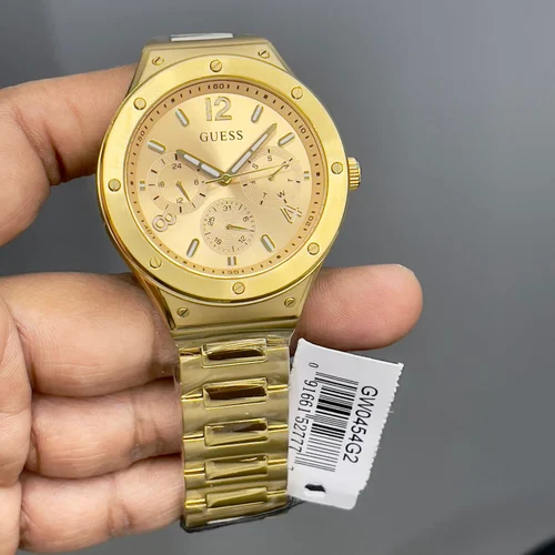  Shop Authentic Guess Scope Gold Dial Gold Steel Strap Watch for Men - GW0454G2 - Luxxuri