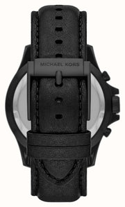  Shop Authentic Michael Kors Everest Chronograph Black Dial Black Leather Strap Watch For Men - MK9053 - Luxxuri