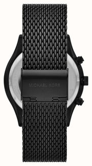  Shop Authentic Michael Kors Slim Runway Chronograph Black Dial Black Mesh Bracelet Watch For Men - MK9060 - Luxxuri
