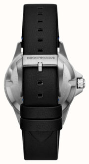  Shop Authentic Emporio Armani Diver Three-Hand Quartz Blue Dial Blue Leather Strap Watch For Men - AR11516 - Luxxuri