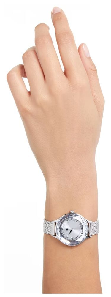  Shop Authentic Swarovski Octea Nova Silver Dial Silver Mesh Strap Watch for Women - 5650039 - Luxxuri