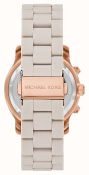  Shop Authentic Michael Kors Runway Chronograph Grey Dial Grey Silicone Strap Watch For Women - MK7386 - Luxxuri