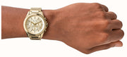  Shop Authentic Armani Exchange Drexler Chronograph Gold Dial Gold Steel Strap Watch For Men - AX2602 - Luxxuri