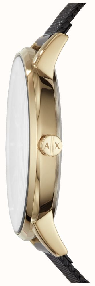  Shop Authentic Armani Exchange Lola Three Hand Black Dial Black Mesh Strap Watch For Women - AX5548 - Luxxuri