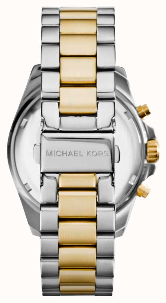  Shop Authentic Michael Kors Bradshaw Blue Dial Two Tone Steel Strap Watch for Women - MK5976 - Luxxuri