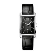  Shop Authentic Calvin Klein Window Black Dial Black Leather Strap Watch for Men - K2M23107 - Luxxuri