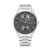  Shop Authentic Tommy Hilfiger Hunter Grey Dial Silver Steel Strap Watch for Men - 1791608 - Luxxuri