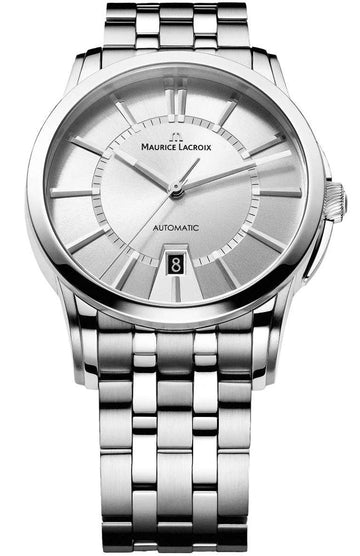  Shop Authentic Maurice Lacroix Pontos Date Automatic Silver Dial Silver Steel Strap Watch For Men - PT6148-SS002-130 - Luxxuri