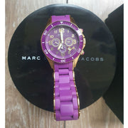  Shop Authentic Marc Jacobs Rock Chronograph Purple Dial Purple Silicone Strap Watch for Women - MBM2549 - Luxxuri