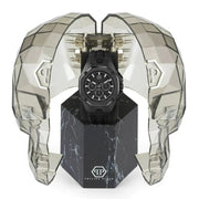 Philipp Plein Octagon Black Dial Black Silicone Strap Watch for Men - PWTBA0623