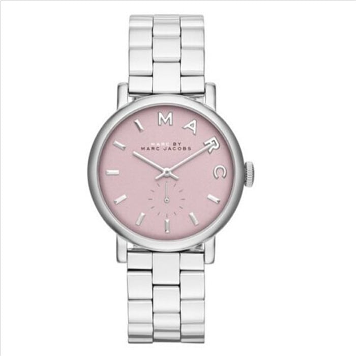  Shop Authentic Marc Jacobs Baker Pink Dial Silver Steel Strap Watch for Women - MBM3280 - Luxxuri