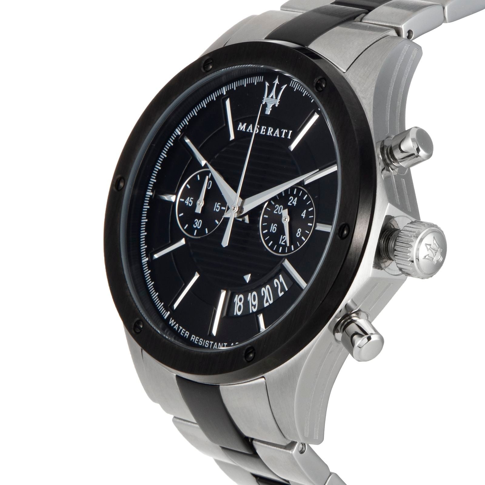  Shop Authentic Maserati Circuito Chronograph Black Dial Two Tone Steel Strap Watch For Men - R8873627003 - Luxxuri