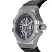  Shop Authentic Maserati Potenza Automatic Black Dial Black Leather Strap Watch For Men - R8821108001 - Luxxuri