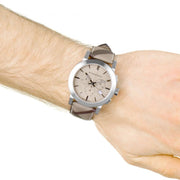  Shop Authentic Burberry The City Smoked Brown Dial Brown Leather Strap Watch for Men - BU9361 - Luxxuri