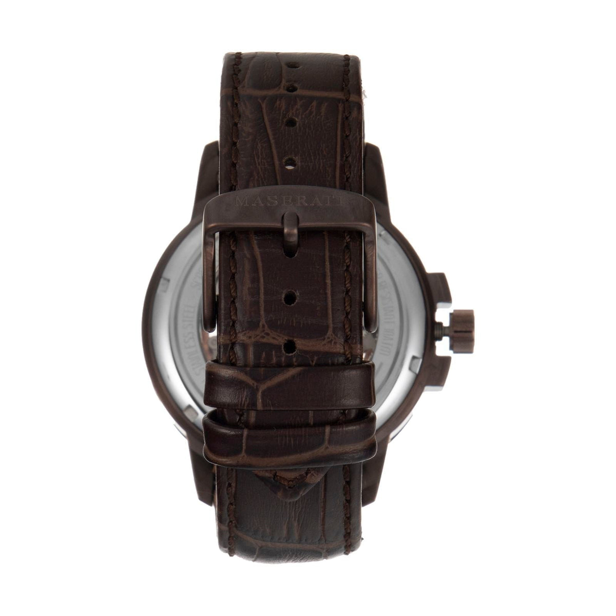  Shop Authentic Maserati Ingegno Automatic White Skeleton Dial Brown Leather Strap Watch For Men - R8821119003 - Luxxuri