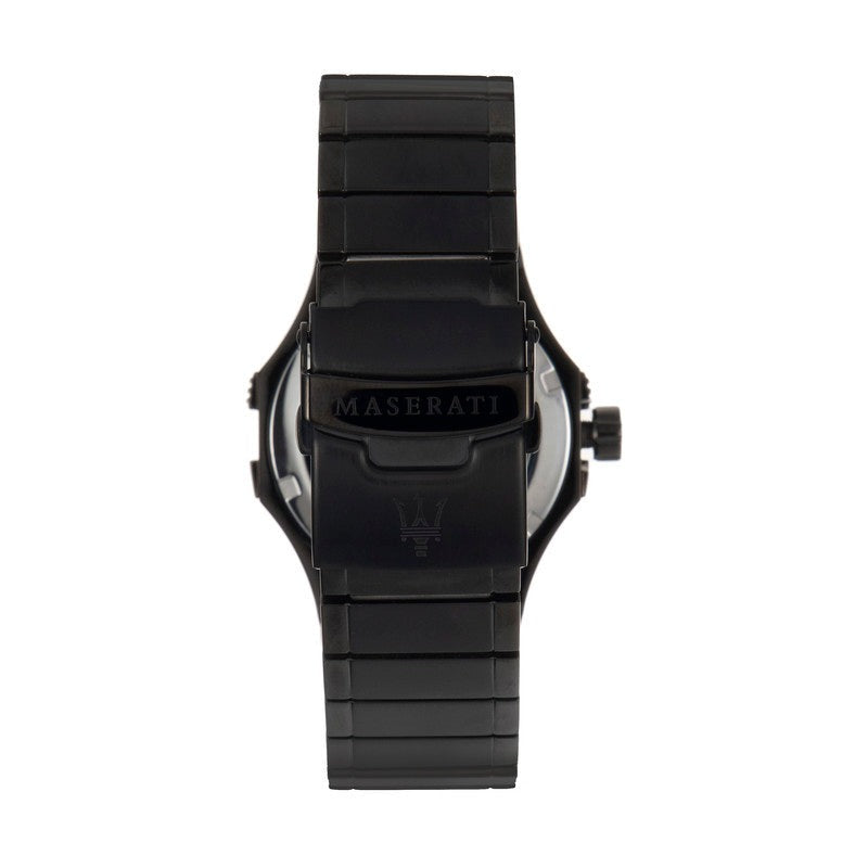  Shop Authentic Maserati Potenza 42mm Black Analog Dial Black Strap Watch For Men - R8853108003 - Luxxuri