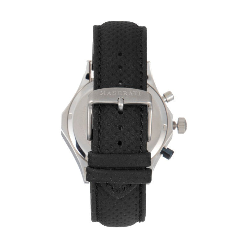  Shop Authentic Maserati Circuito Chronograph Analog White Dial Black Leather Strap Watch for Men - R8871627005 - Luxxuri