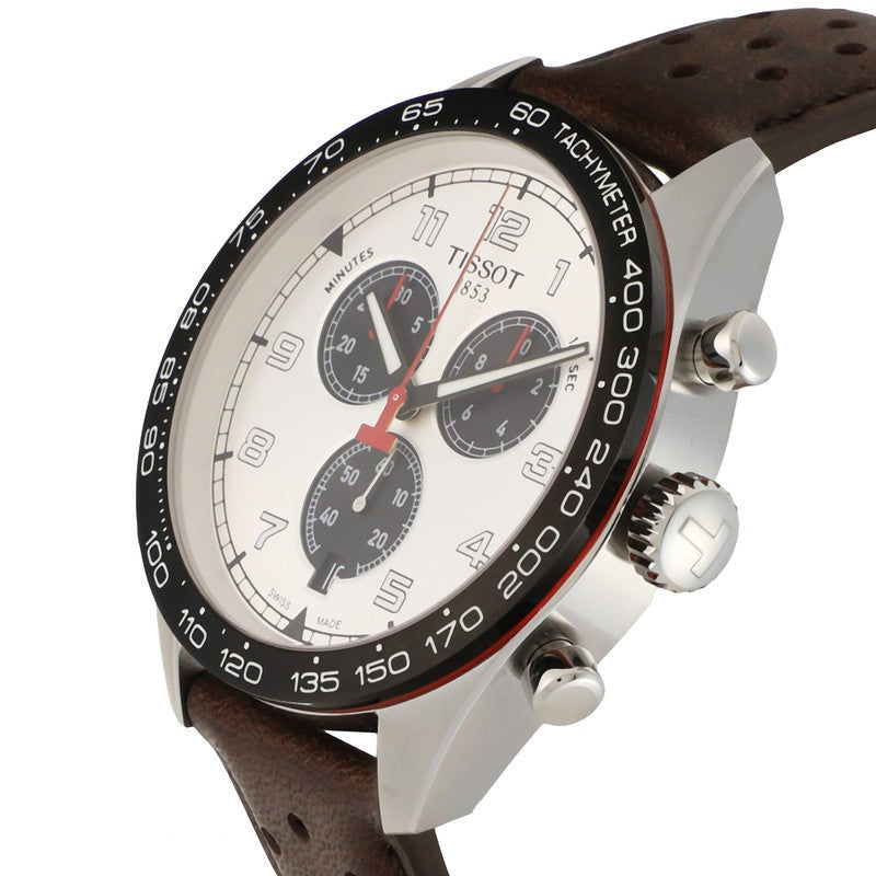  Shop Authentic Tissot T Sport PRS 516 Chronograph Silver Dial Brown Leather Strap Watch for Men - T131.617.16.032.00 - Luxxuri