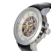 Shop Authentic Maserati Ingegno Automatic Black Skeleton Dial Black Leather Strap Watch For Men - R8821119002 - Luxxuri